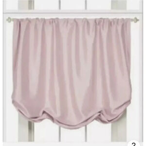 Simply Shabby Chic Balloon Valance Soft Pink Window Shade Faux Silk New curtains